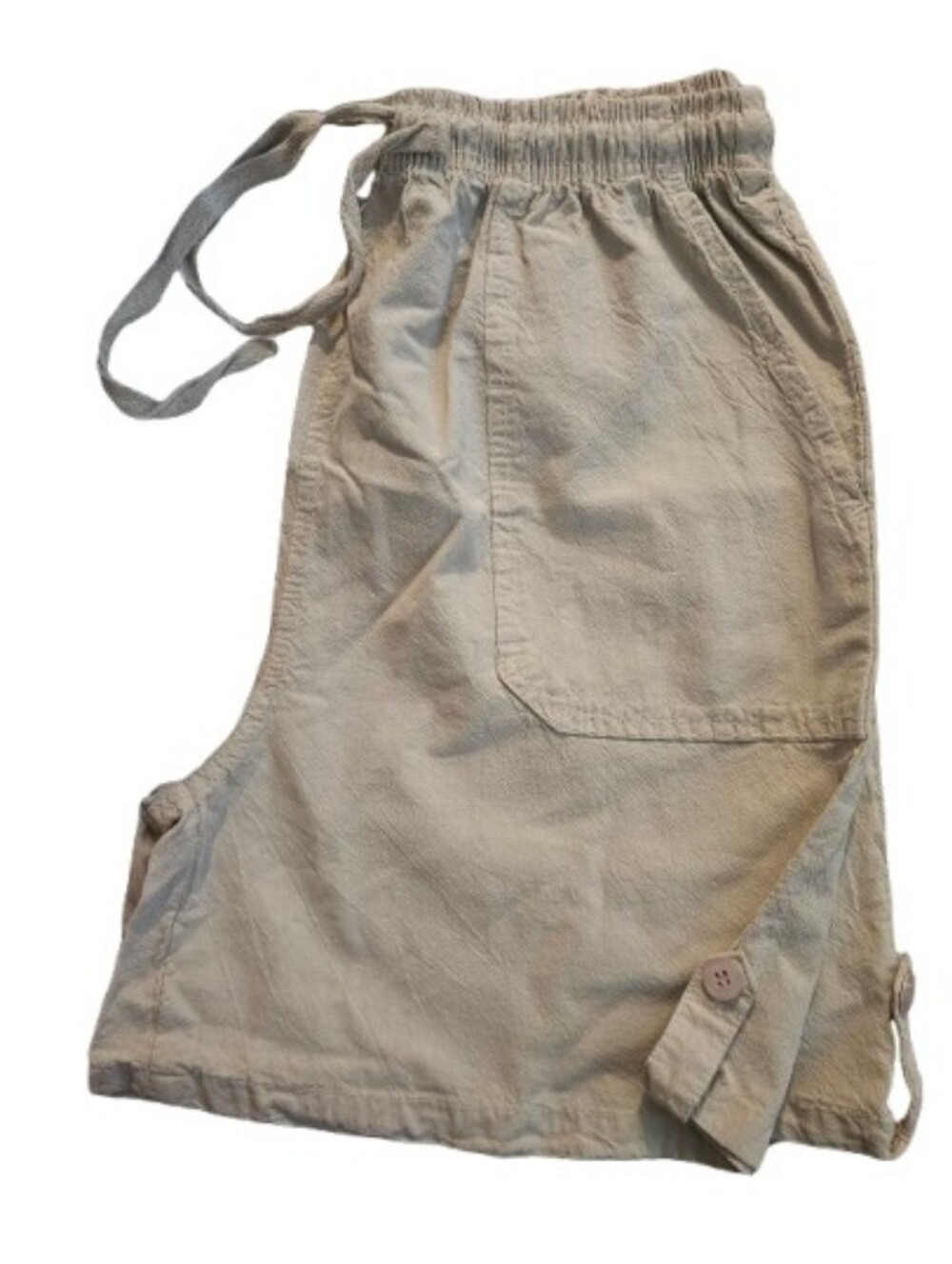 Ragtop Khaki Drawstring Shorts